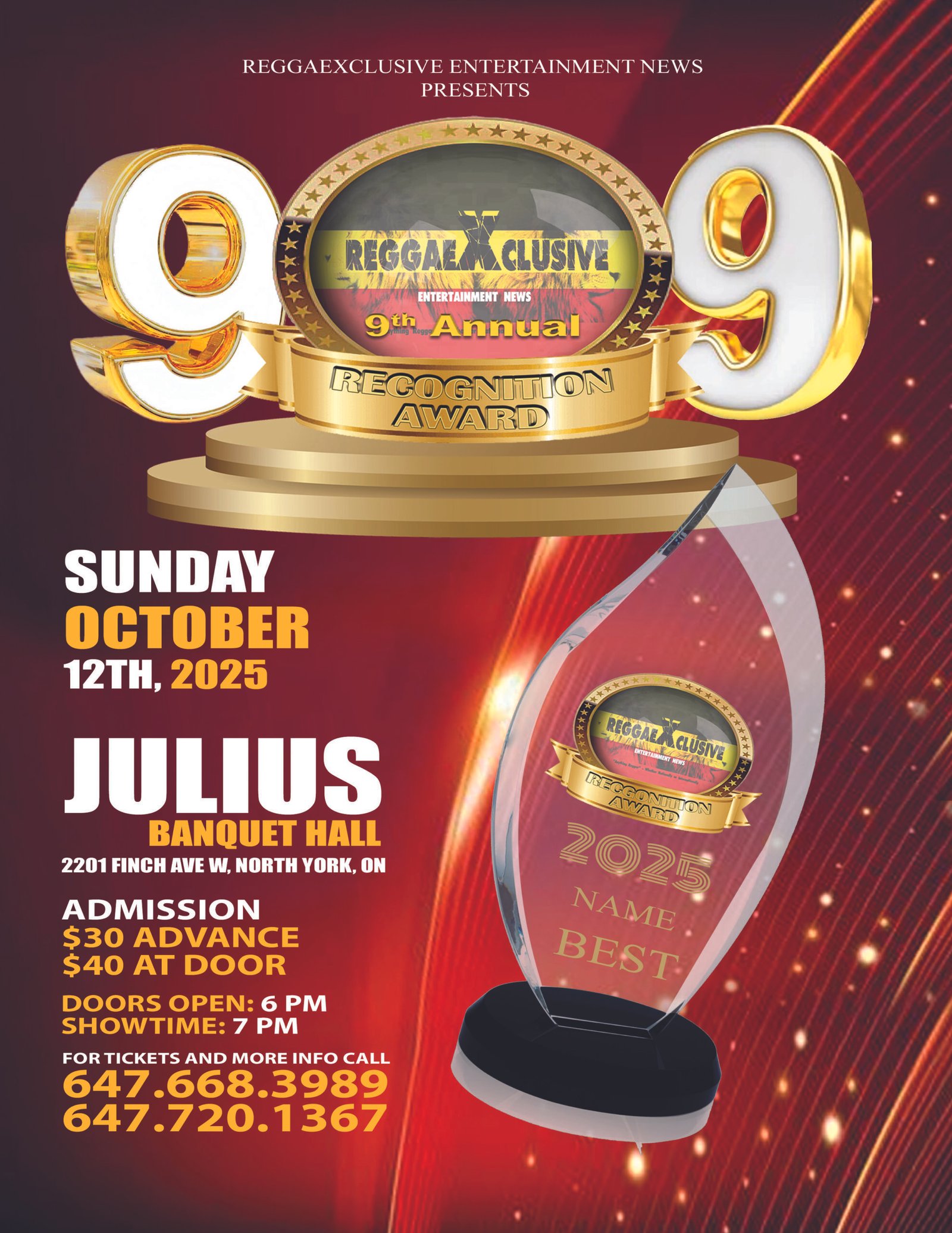ReggaeXclusive Awards Toronto 2025